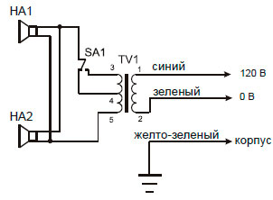 Рис.1. Схема звуковой колонны CS-2T